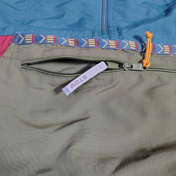 LL Bean Jacket Mens Size XL Mountain Classic Anorak Nylon Colorblock Aztec - Picture 6 of 11